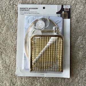 Magnetic locker kit. Dry erase board, basket, utility cup and magnets